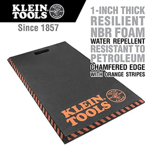 Klein Tools 60136 Kneeling Pads, Adult Mens Large Soft Thick Closed Cell Soft Foam & TSE Safety True Flex Protective Kneeling Pad, Premium Quality Neoprene Pad, Heavy Duty Stabilization