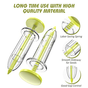 Fecsam 17 Pack Seed Planter Tool Set, Hand Seeder, Mini Sowing Seed Dispenser Sower, Seedlings Dibber and Widger, Ideal Gardening Tools for Planting Vegetables, Flowers