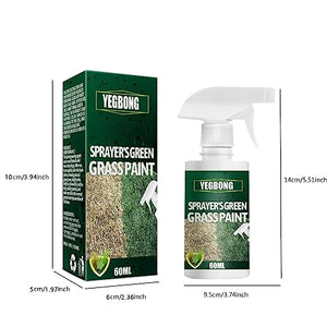2PC Green Grass Paint Paint Colorant Grass Paint for Green Grass Spray Dye Dye Paint Grass Spray 60ml Sprinkler Shield Guard