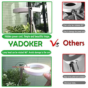 Plant Grow Light,Yadoker LED Growing Light Full Spectrum for Indoor Plants,Height Adjustable, Automatic Timer, 5V Low Safe Voltage,Idea for Small Plant Light…