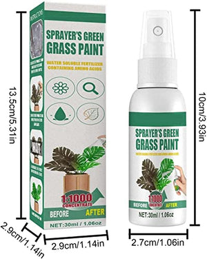 Bazuko Lawn Paint Green Spray, Grass Micronutrient Booster Spray, Garden Lawn Liquid Spray, 30ml/1.06oz