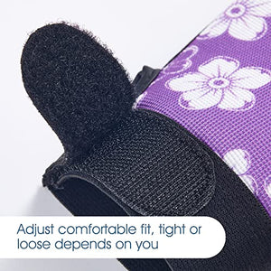 COOLJOB Small Gardening Gloves for Women, Thorn Proof Garden Gloves for Ladies, Rose Pruning Puncture Proof Working Gloves, Non-slip for Heavy Duty Work, One Pair S, Purple