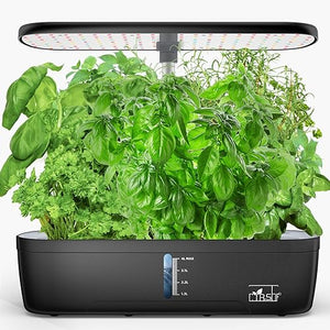 CYBSDF Hydroponics Growing System, 12 Pods Indoor Garden System with LED Full-Spectrum Plant Grow Light, Height Adjustable Indoor Herb Garden, Built-in Timer Function Herb Garden Kit Indoor Blue-5