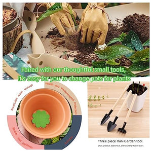 Oraony Potting Tray with Tools Repotting Mat for Indoor Plants, Foldable & Waterproof Plant Potting Mat Portable Gardening Mat Soil Mat Mess Control Mat for Bonsai Tool Unique Gifts for Plant Lovers