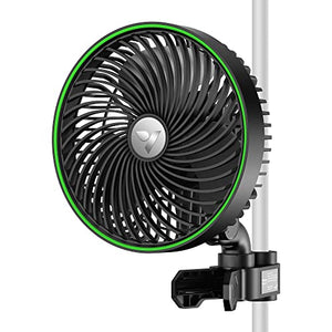 VIVOSUN AeroWave E6 Grow Tent Fan 6”, EC Motor, Smart Wifi Control, US Patented Auto Oscillating Clip fan, Weatherproof IP-54, Strong Airflow but Quiet for Hydroponic Ventilation Circulation