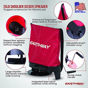Earthway Products 2750 Hand Crank Bag Seeder/Spreader, Red