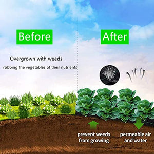 EXTRAEASY 3ft x 300ft Weed Barrier Landscape Fabric Heavy Duty,Premium 3.2oz Ground Cover Weed Block Gardening Mat,Easy Setup & Superior Weed Control