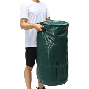 Compost Bin Bags 34 Gallon Compost Bin Garden Compost Bin Bags for Garden Yard Garbage Cans (Green 1pc)