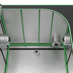 Nova Microdermabrasion 48'' x 48''x 80'' Grow Tent, 4'x4' Indoor High Reflective Mylar Hydroponic Growing Tent Room with Observation Window and Floor Tray for Plant Fruit Flower Veg