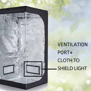 Grovege Grow Tent Indoor Grow Tent Indoor (90cm x90cm x180cm) - High Reflective Mylar - Heavy Duty Frame - All-in-1 Waterproof Floor Tray - Ideal for Hydroponics Indoor Plant Growing