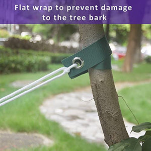 Heavy Duty Steel Tree Stake Kits,Tree Staking and Supports Kits for Young Trees Against Bad Weather, Include 3 PCS Tree Straps for Staking, 3 PCS 11.8 Inch Tree Stakes and 31.2 Feet Rope for Anchoring