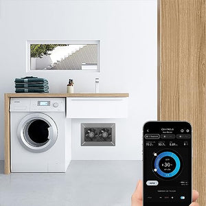 AC Infinity AIRTITAN T7, Ventilation Fan 12" with Temperature Humidity WiFi Controller, EC Motor for Crawl Space, Basement, Garage, Attic, Hydroponics, Grow Tents