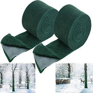 ZeeDix 2 Pack 65 Foot Tree Protector Wraps- Cold-Proof Tree Trunk Guard Shrub Plants Freeze Protection Bandage Multilayer Tree Wrap for Protect Bark Warm Keeping and Moisturizing(3 Layer)