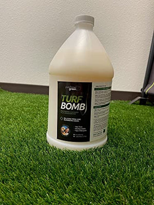 Purchase Green Turf Bomb 1 Gallon Bottle- Indoor and Outdoor Enzymatic Cleaner Odor Eliminator for Pet Urine and Artificial Turf