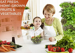 Nutraponics Hydroponics Tower - Hydroponics Growing System for Indoor Herbs, Fruits and Vegetables - Aeroponic Tower with Hydrating Pump, Timer, Adapter, Seeding Bed & Net Pots (64 Pots)