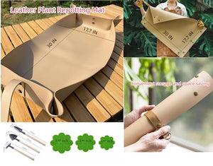 Oraony Potting Tray with Tools Repotting Mat for Indoor Plants, Foldable & Waterproof Plant Potting Mat Portable Gardening Mat Soil Mat Mess Control Mat for Bonsai Tool Unique Gifts for Plant Lovers