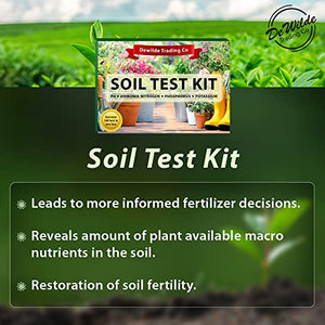 Soil Test Kit -140 Test- Testing PH Ammonia Nitrogen Phosphorus and Potassium - Tester for Your Vegetable Garden Lawn and Soil