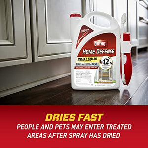 Ortho Home Defense Insect Killer for Indoor & Perimeter2 Kills Ants, Roaches, Spiders with No Odor and Fast Dry, 1.33Gal