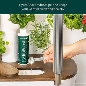 Gardyn HydroBoost for Gardyn Hydroponic Indoor Gardens - 250 ML (Plant Based Water Treatment-Lowers PH, Balances Plant Nutrients & Reduces Need for More Intensive Hydroponic Growing System Cleanings)