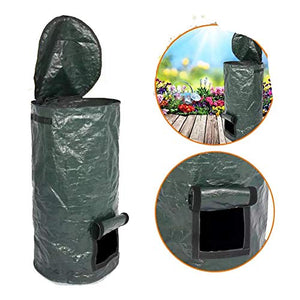 Alipher Environmental Compost Bag Homemade Waste Disposal Bag Garden Waste Bin Reusable Garden Compost Bins Kitchen Organic Ferment Compost Bag for Kitchen Yard Garden (34Gallon)