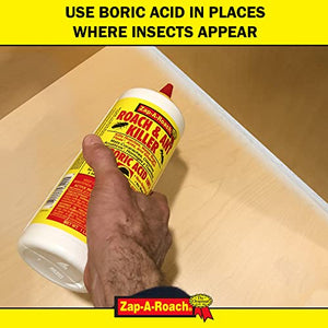 Zap-A-Roach 2 Pk, Boric Acid Roach & Ant Killer NET Wt. 1 Lb. (454 GMS) Each