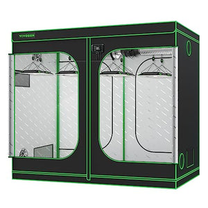 VIVOSUN S848 4x8 Grow Tent, 96"x48"x80" High Reflective Mylar with Observation Window and Floor Tray for Hydroponics Indoor Plant for VS4000/VSF4300