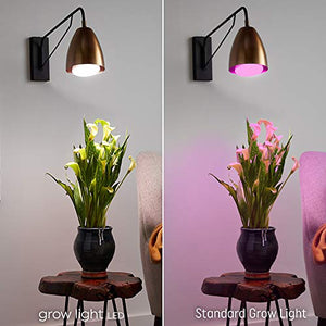GE Grow LED Light Bulb for Plants for Seeds and Greens with Balanced Light Spectrum, BR30 Floodlight (2 Pack)
