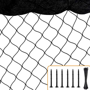 Bird Netting 25'x50' with 2.4" Square Mesh Garden Netting Bird Net for Chicken Coop, Poultry Netting Heavy Duty Nylon Netting for Garden, Aviary, Pests, Deer Fence Chicken Netting Fruit Tree Netting