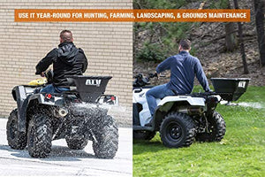 Buyers Products ATVS100 ATV Broadcast Spreader, All-Purpose Spreader for Salt, Seed & Fertilizer, 100 lb. Capacity W/ Rain Cover, ATV/UTV, Deer Feed Spreader, Salt Spreader, Lawn & Garden Spreader