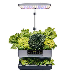 iFarm Hydroponics Growing System 28 Pods Indoor Garden, App Control 35W Grow Light,Plants Germination Kit,Water Shortage Alarm,Silent Pump Automatic Herb Garden(Lettuce Seeds) for Family