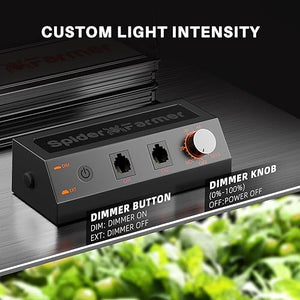 Spider Farmer SF1000 LED Grow Light with Samsung LM301H EVO & Dimmable Lighting Full Spectrum Grow Light for Indoor Plants Veg Bloom Growing Lamps for 2x2/3x3 Grow Tent 3.14 umol/J Efficiency