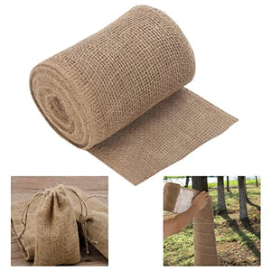 7.8" x 39.4ft Natural Jute Burlap Tree Protector Wraps,Tree Wraps to Protect Bark Winter Tree Covers Freeze Protection Plants Bandage for Keeping Warm and Moisturizing,Burlap Rolls for Gardening