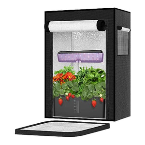 Grow Tent for Aerogarden Hydroponic Grow System,18.9''x13.7''x20.8'',High Reflective Mylar for Hydroponic Indoor Plants,Grow Machine Protective Cover,Black Indoor Hydroponic Anti-Light Complete System