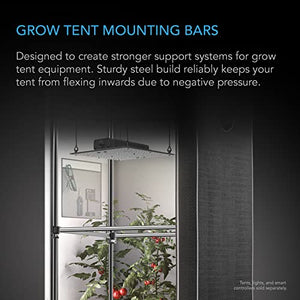 AC Infinity Grow Tent Mounting Bars 2x4', High CFM Kit, Support Pole Steel Hanging Bars for All 2x4 Indoor Grow Tents