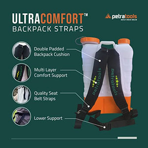 PetraTools Sprayer’s Green Grass Paint (1 Gal) and 4 Gallon Battery Powered Backpack Sprayer