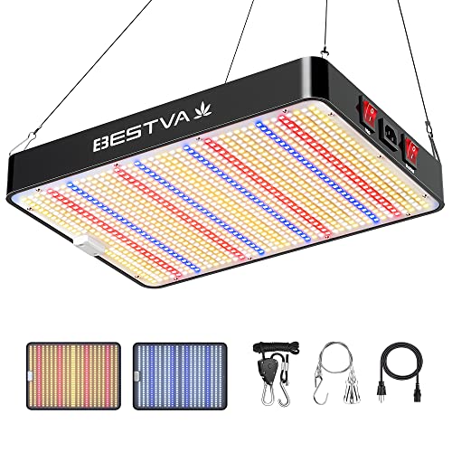 BESTVA 2023 Newest Upgrade 2000W Led Grow Light with High Yield Diodes Full Spectrum LED Grow Lights for Indoor Plants Greenhouse Veg Bloom Light Hydroponic Grow Lamp