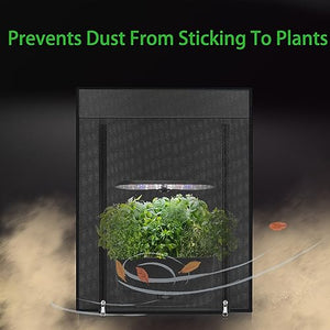 Grow Tent for Aerogarden Hydroponic Grow System,18.9''x13.7''x20.8'',High Reflective Mylar for Hydroponic Indoor Plants,Grow Machine Protective Cover,Black Indoor Hydroponic Anti-Light Complete System