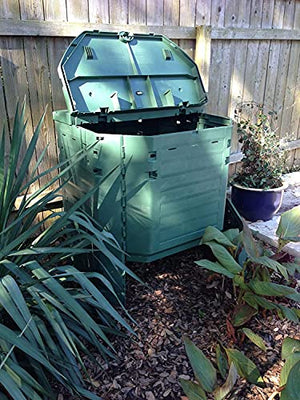 Exaco ThermoKing 900-NP Thermo King Compost Bin, 240 Gal Giant Composter, Green