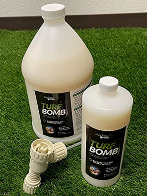 Purchase Green Turf Bomb Bundle 32oz and 1- Gallon Bottles- Indoor Outdoor Enzymatic Cleaner and Pet Urine Odor Eliminator for Artificial Turf