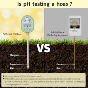 Soil Moisture Meter,4-in-1 Soil Ph Meter, Soil Tester for Moisture, Light,Nutrients, pH,Soil Ph Test Kit, Great for Garden, Lawn, Farm, Indoor & Outdoor Use (No Battery Required)