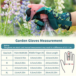 isilila Womens Gardening Gloves with Touch, Superior Grip Garden Work Gloves for Weeding, Planting, Digging and Pruning