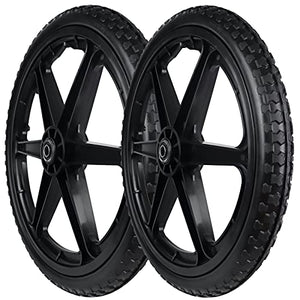 20x1.95" Flat Free Cart Wheels Compatible with rubbermaid Wheelbarrow Wheels, 20" Flat Free Tires with 5/8" Bearing Replacement for rubbermaid Cart Wheels/Big Wheel Utility Carts/Lawn Carts-2PCS