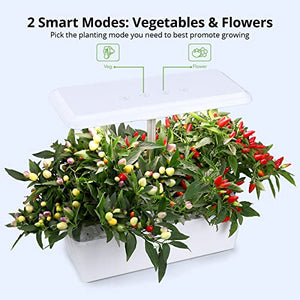 Agrestem Hydroponics Growing System 12 Pods, Indoor Garden Up to 23", Indoor Growing System with 100 36W LED Grow Light of 5 Colors, Tweezers, Automatic Timer and LED Full Spectrum