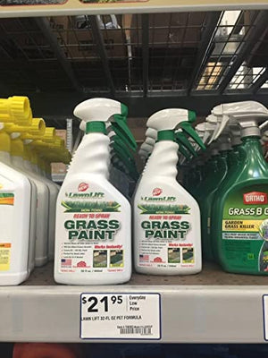 LawnLift Grass Painting Kit- Includes Professional 1 Gallon Sprayer & 64oz. (Gren) Ultra Concentrated Grass Paint Bottle = up to 5 Gallons Usable Product & Covers *up to 2000 Sq Ft. *coverage depends