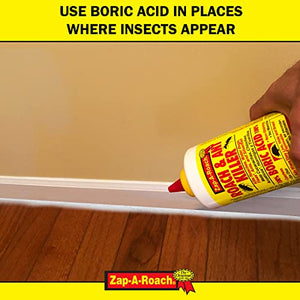 Zap-A-Roach 2 Pk, Boric Acid Roach & Ant Killer NET Wt. 1 Lb. (454 GMS) Each
