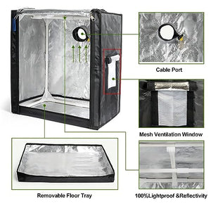 POTLAB Small Grow Tent for AeroGarden Indoor Garden, Mini Grow Tent for Hydroponics Growing System,Protection Enclosure for Indoor herb Garden :18.9"x13.8"x21.7"