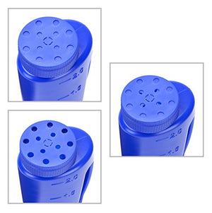 Katai 2L (70 oz) Hand Held Spreader in Blue. Adjustable Hole Size for Seed, Fertiliser, Salt to Deice or Any Size Granule Complete with Scoop