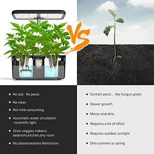 Garden hydroponic Growing System Indoor with 3 led Grow Light Modes,Indoor Grow Kitcan,be Used Anywhere Indoors,herb Garden