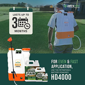 PetraTools Grass Paint Max Strength, Green Grass Lawn Spray for Dead & Dormant Lawn Paint, Green Lawn Spray, Grass Paint for Lawn, Lawn Spray Paint, Long-Lasting Concentrate Green Dye for Lawn (32oz)