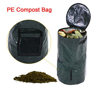 Collapsible Trash Can, Garden Depot Pop Up Leaf Trash Can Space Saving Organize Bag Garden Yard Compost Bag Environmental PE Cloth Planter Eco Friendly Bags Kitchen Garden Food